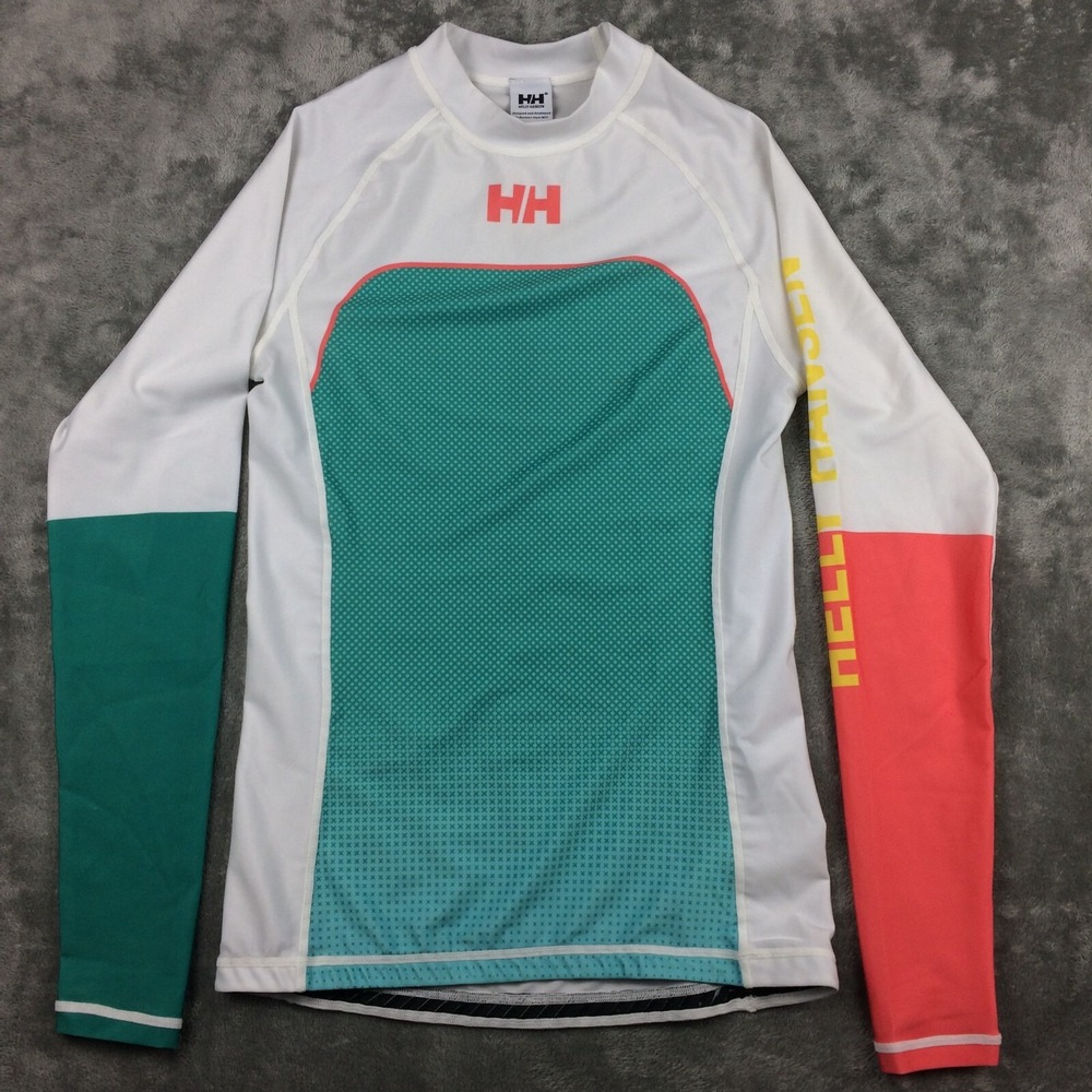 Helly Hansen Women's Swim Coverup - Teal, Coral, and White